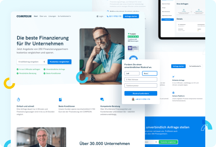 Redesign for the leading finance platform COMPEON