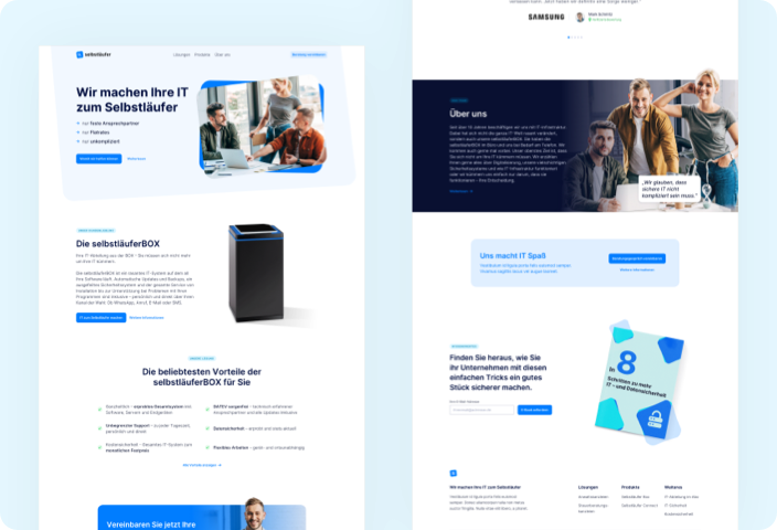 Selbstläufer: Redesign for the German IT company
