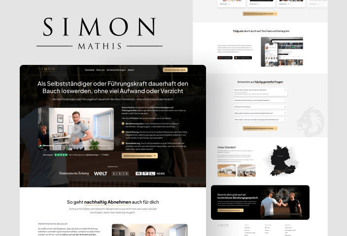 Website Relaunch für den Abnehmexperten Simon Mathis