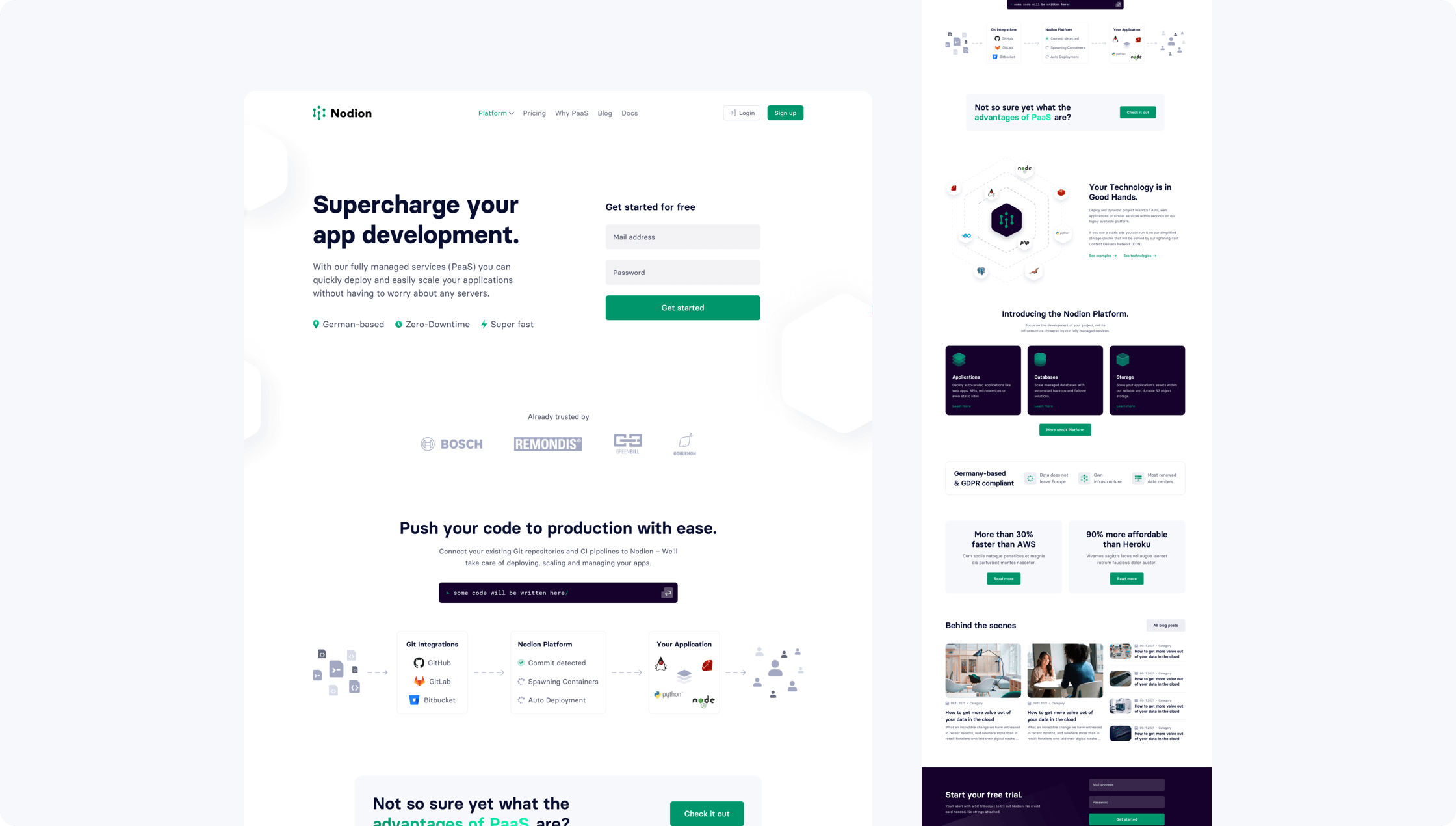 Homepage of Nodion